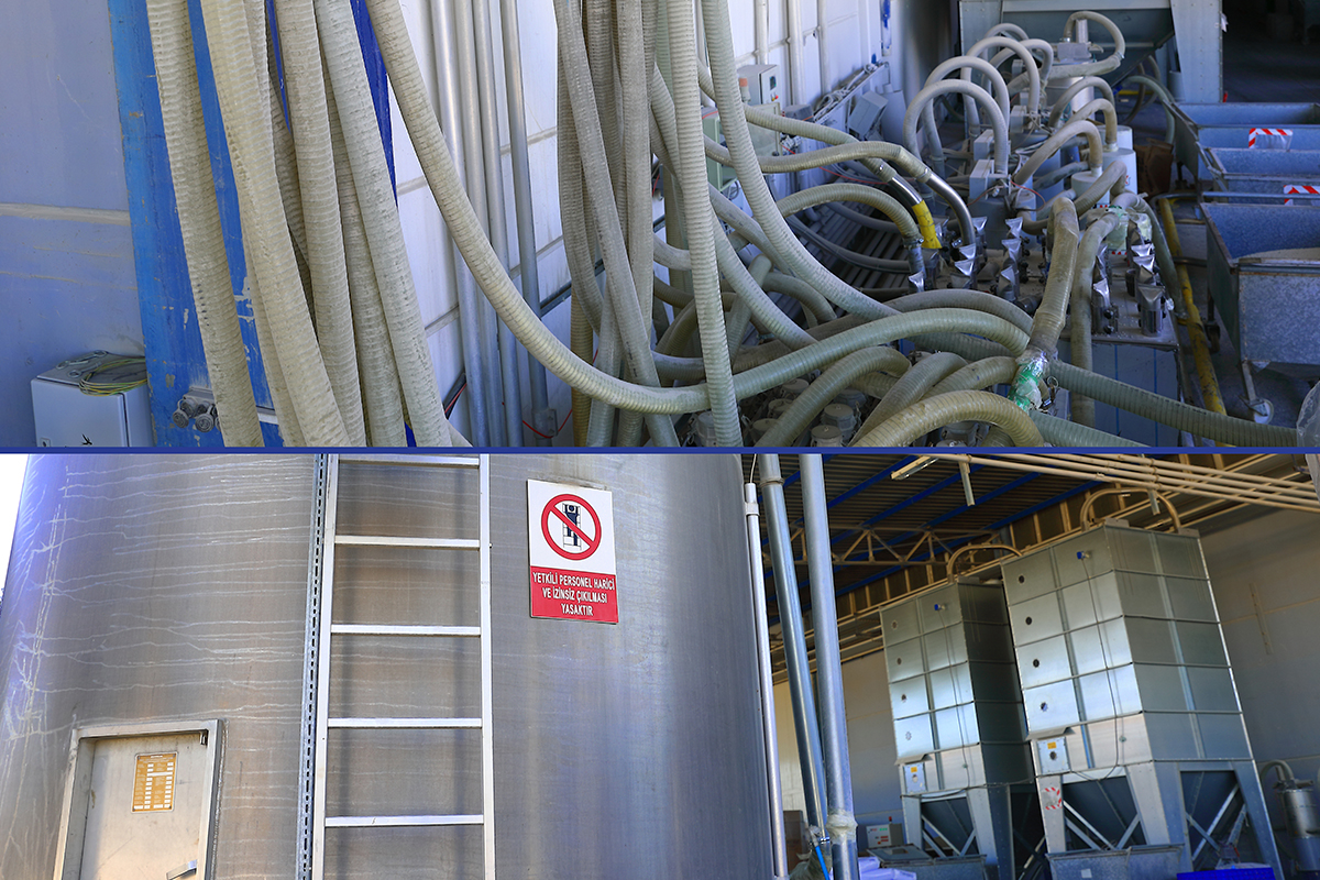 silo and raw material feeding system